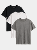 Signature Crew 3-Pack — Black, White & Grey