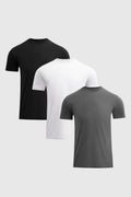 Signature Crew 3-Pack — Black, White & Grey