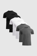 Signature Crew 6-Pack — Black, White & Grey