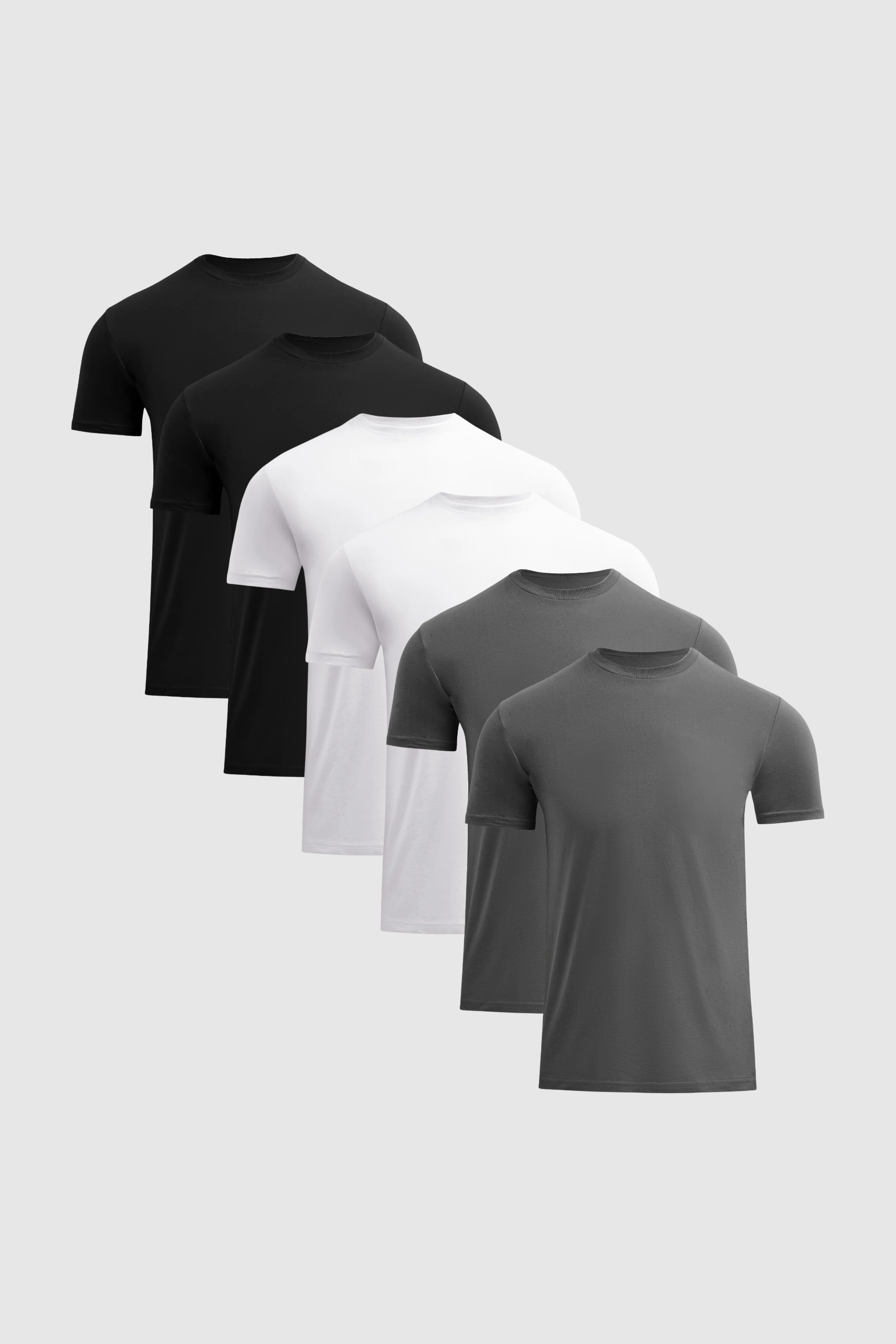 Signature Crew 6-Pack — Black, White & Grey