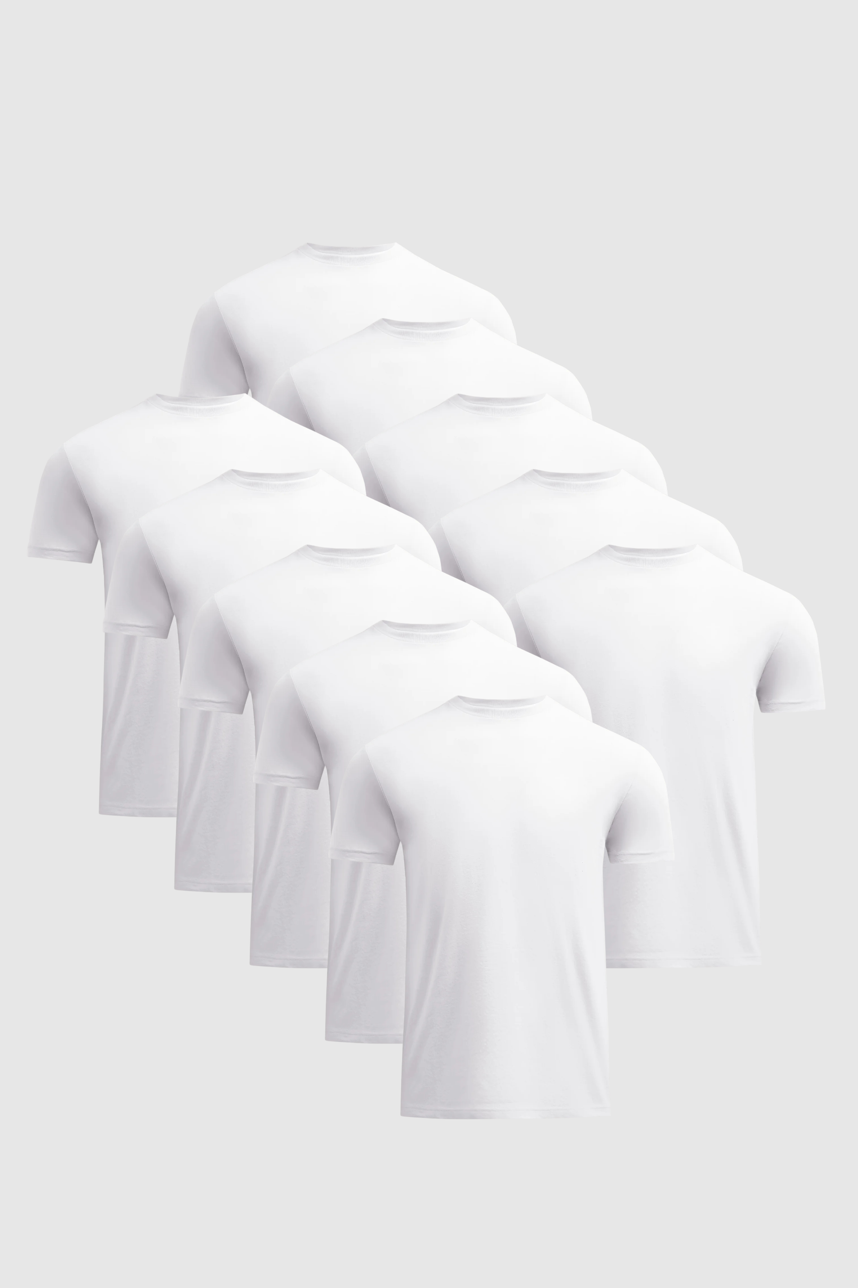 Lot de 10 paires de chaussettes Signature Crew — Tout blanc