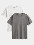 Signature Crew 2-Pack — White & Grey